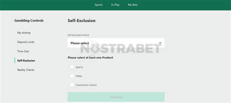 bet365 self exclusion.